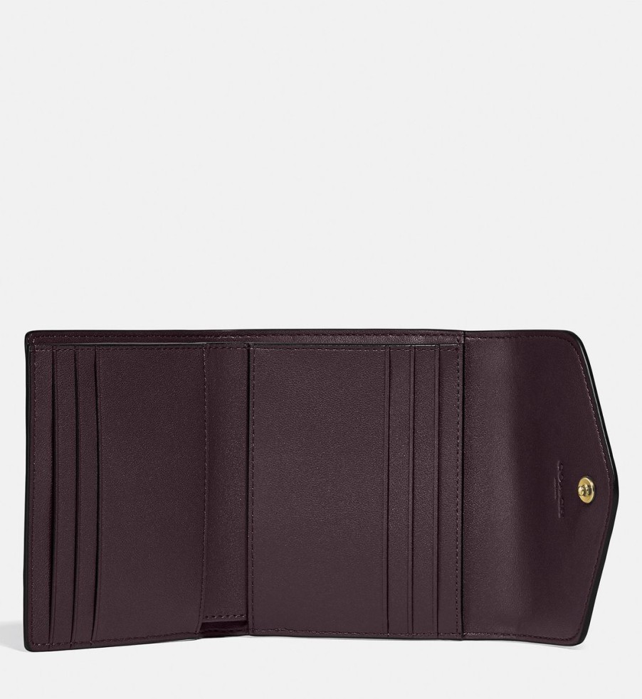 Women Coach Purses | Coach Crossgrain Leather Small Wallet - Black