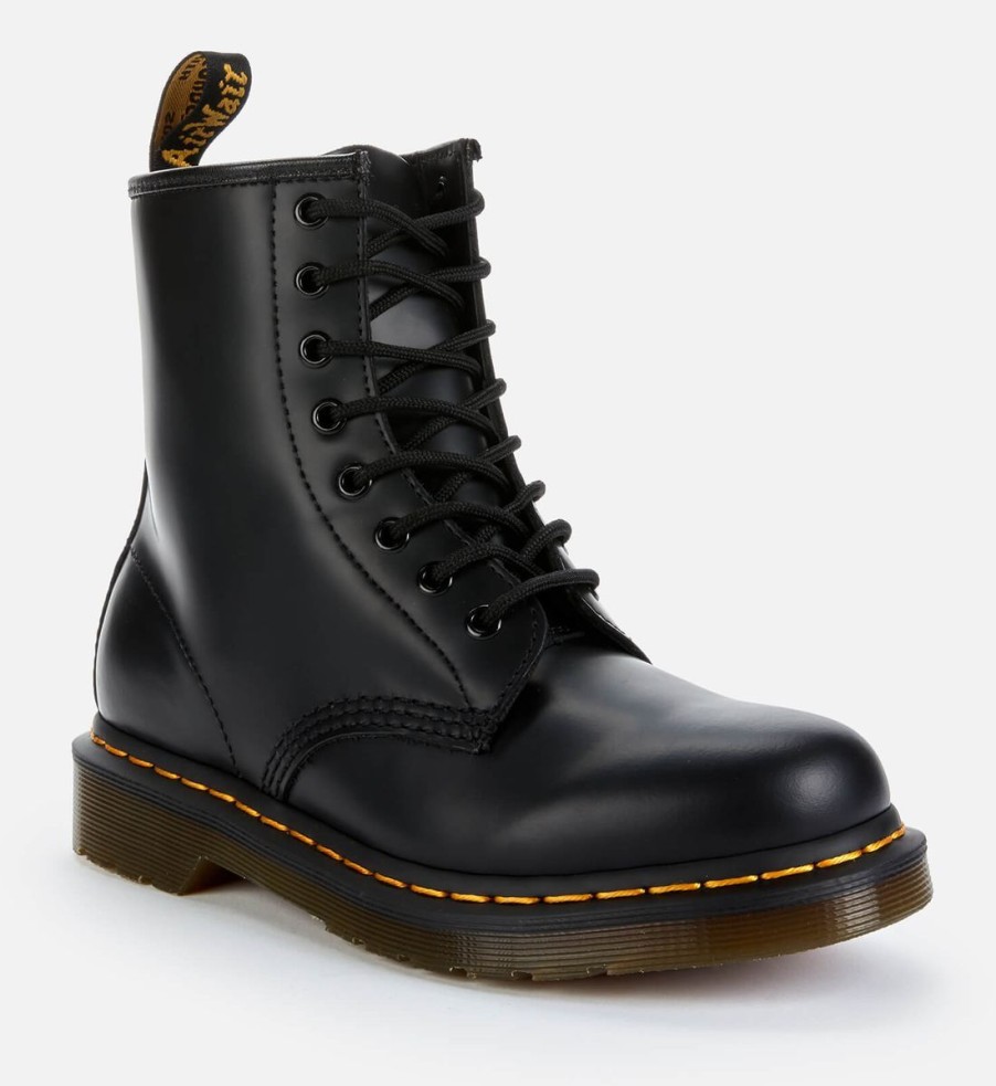 Men Dr. Martens Boots | Dr. Martens 1460 Smooth Leather 8-Eye Boots - Black