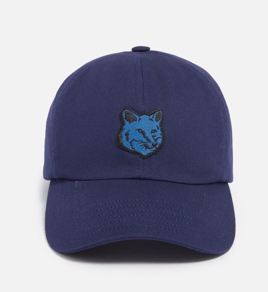 Men Maison Kitsuné Hats | Maison Kitsune Fox Head Cotton-Twill Baseball Cap