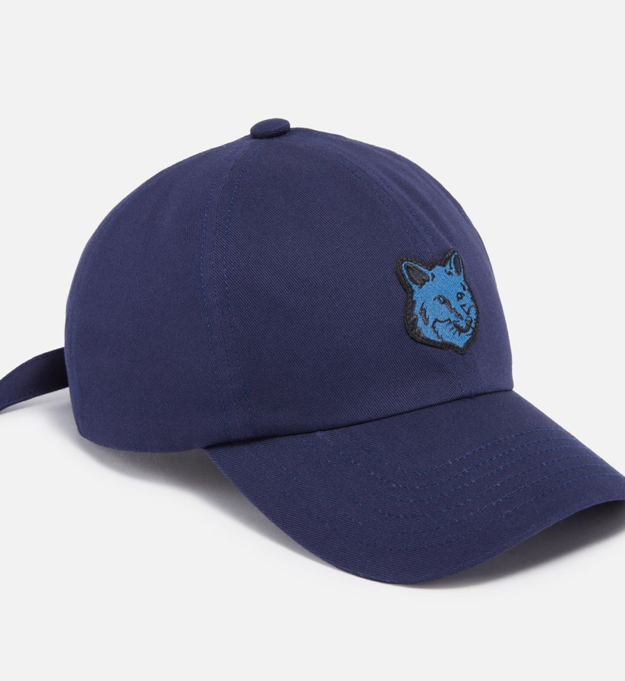 Men Maison Kitsuné Hats | Maison Kitsune Fox Head Cotton-Twill Baseball Cap