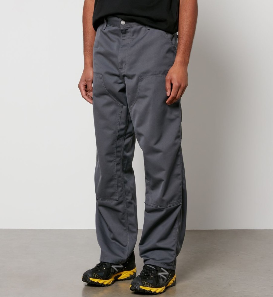 Men Carhartt WIP Trousers | Carhartt Wip Double Knee Cotton-Twill Trousers