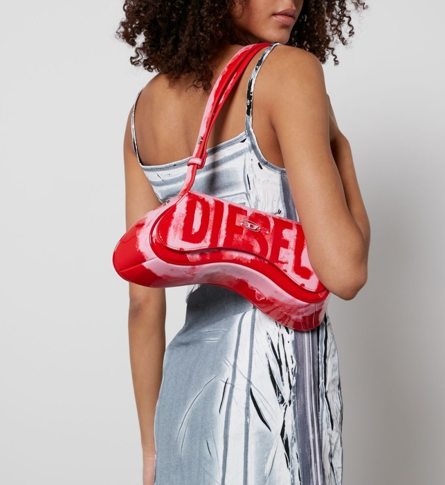 Women Diesel Bags | Diesel Play Printed Pu Crossbody Bag