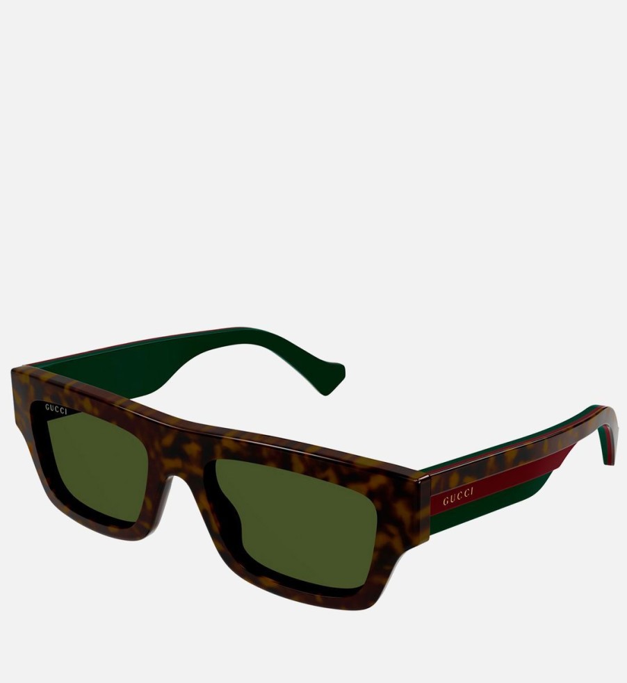 Men Gucci Sunglasses | Gucci Acetate Rectangle-Frame Sunglasses