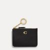 Women Coach Purses | Coach Mini Pebbled Crossgrain Leather Id Wallet