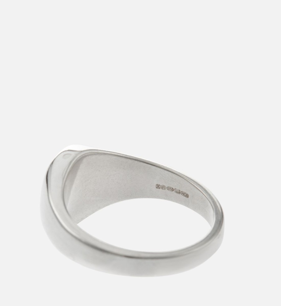 Men Serge Denimes Jewellery | Serge Denimes Envy Sterling Silver Signet Ring