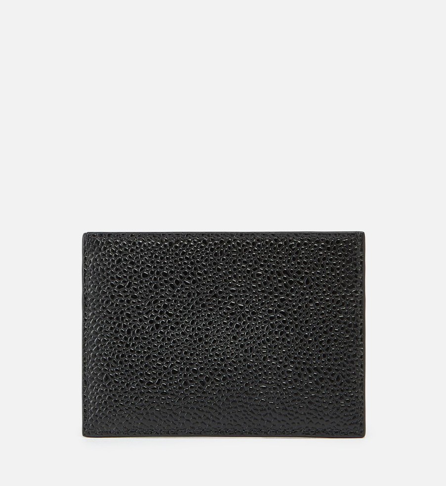 Men Thom Browne Wallets | Thom Browne Unisex Single Card Holder - Black