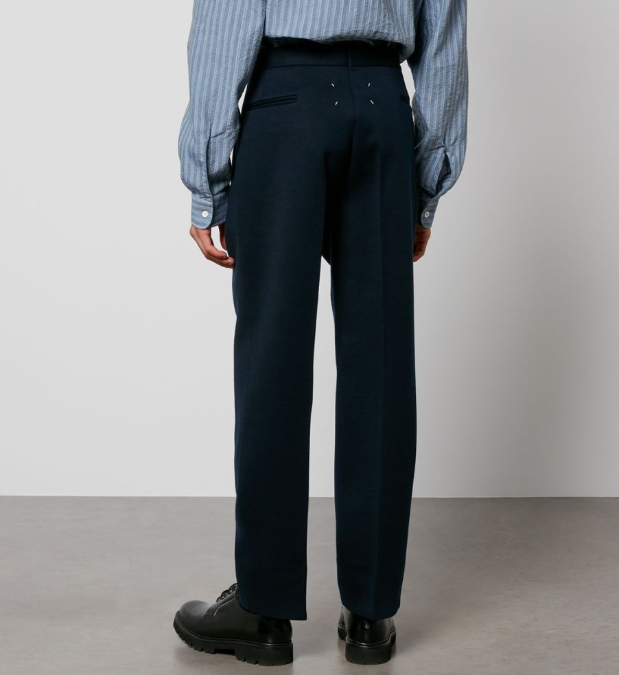 Men Maison Margiela Trousers | Maison Margiela Milano Stitch Wool-Blend Trousers