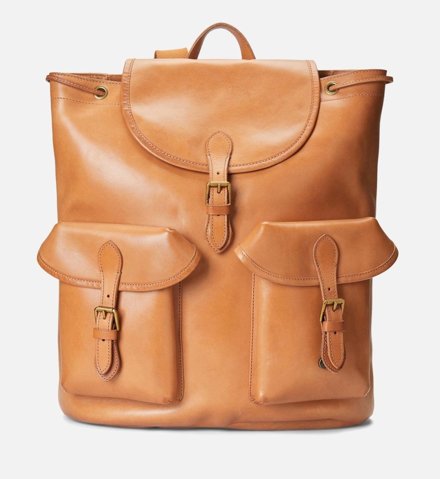 Men Polo Ralph Lauren Bags | Polo Ralph Lauren Heritage Leather Backpack