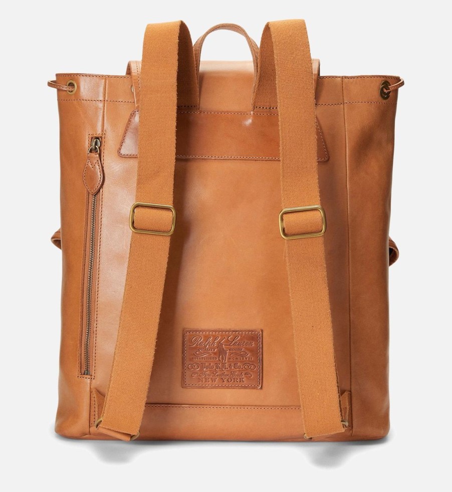 Men Polo Ralph Lauren Bags | Polo Ralph Lauren Heritage Leather Backpack