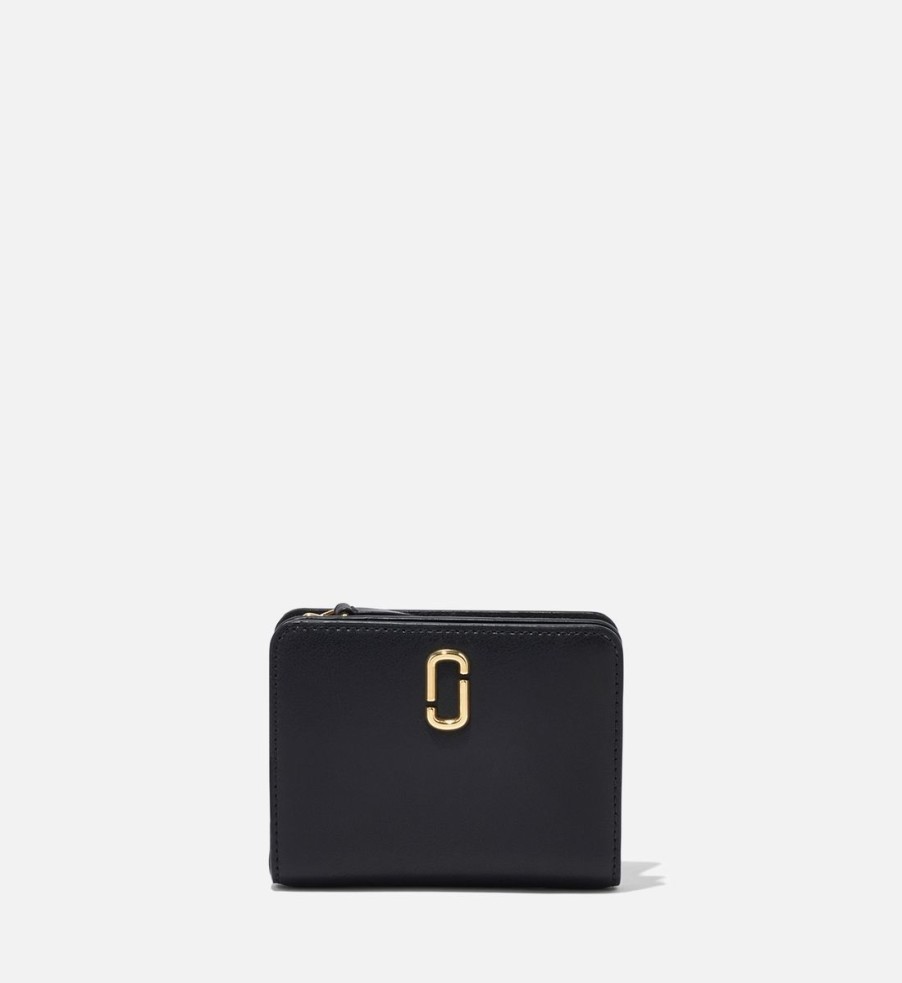 Women Marc Jacobs Purses | Marc Jacobs The J Marc Mini Compact Wallet Leather