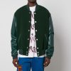 Men Marni Jackets | Marni Felt And Leather Bomber Jacket