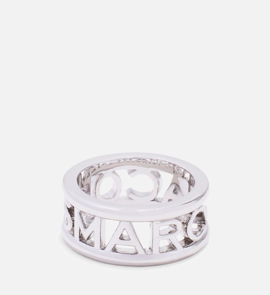 Women Marc Jacobs Jewellery | Marc Jacobs Silver-Tone Logo Ring