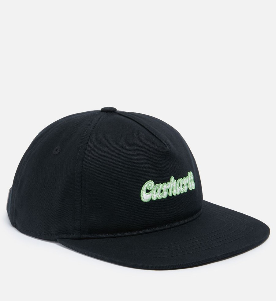 Men Carhartt WIP Hats | Carhartt Wip Liquid Script Cotton-Canvas Baseball Cap