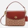 Women Coach Bags | Coach Women'S Signature Cassie Cross Body 19 Bag - Tan Rust