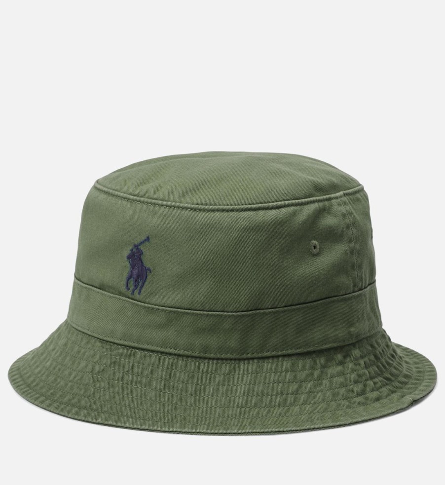 Men Polo Ralph Lauren Hats | Polo Ralph Lauren Loft Cotton-Twill Bucket Hat