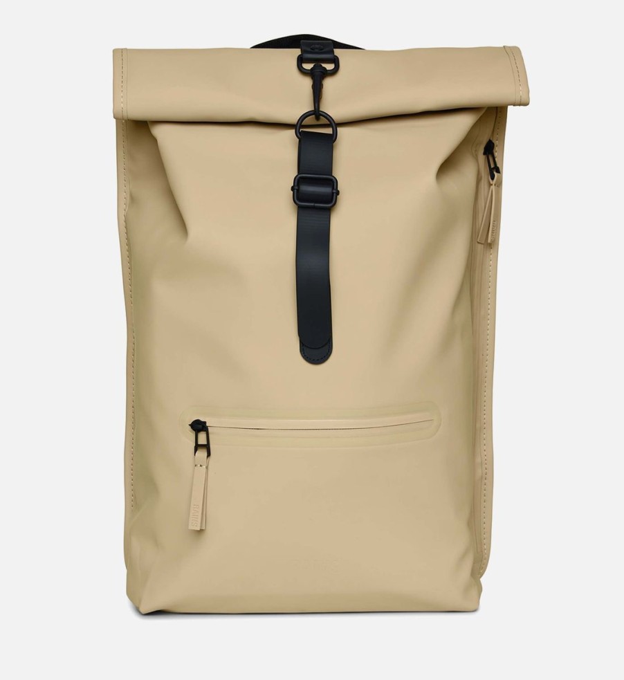 Men Rains Bags | Rains Rolltop Matte-Shell Backpack