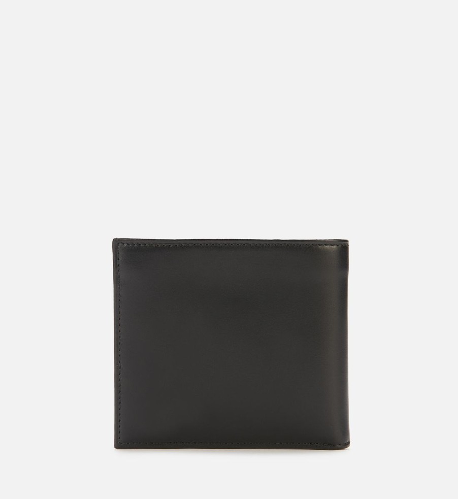 Men Polo Ralph Lauren Wallets | Polo Ralph Lauren Men'S Internal All Over Print Bifold Wallet - Black/White