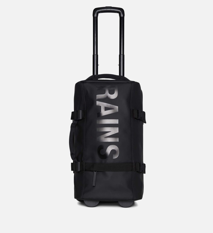 Men Rains Bags | Rains Logo-Printed Waxed Shell Travel Bag