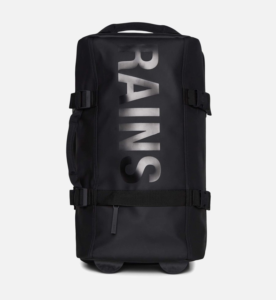 Men Rains Bags | Rains Logo-Printed Waxed Shell Travel Bag