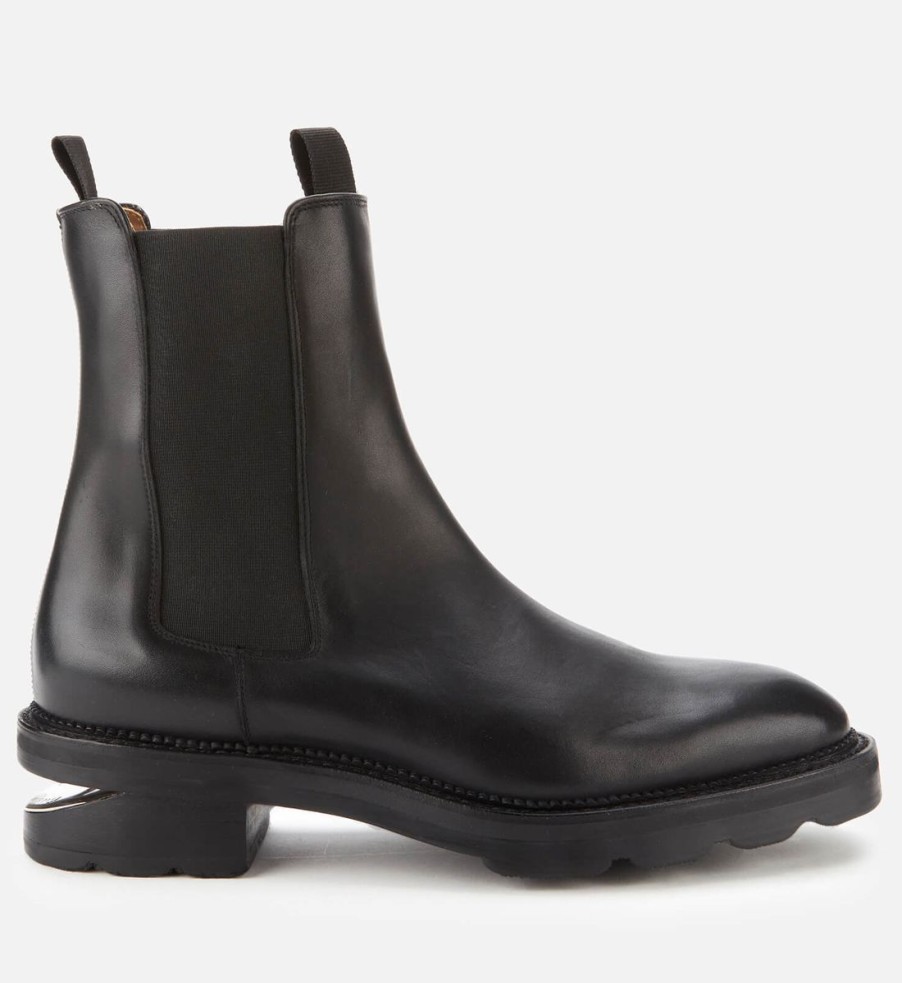 Women Alexander Wang Boots | Alexander Wang Women'S Andy Leather Chelsea Boots - Black