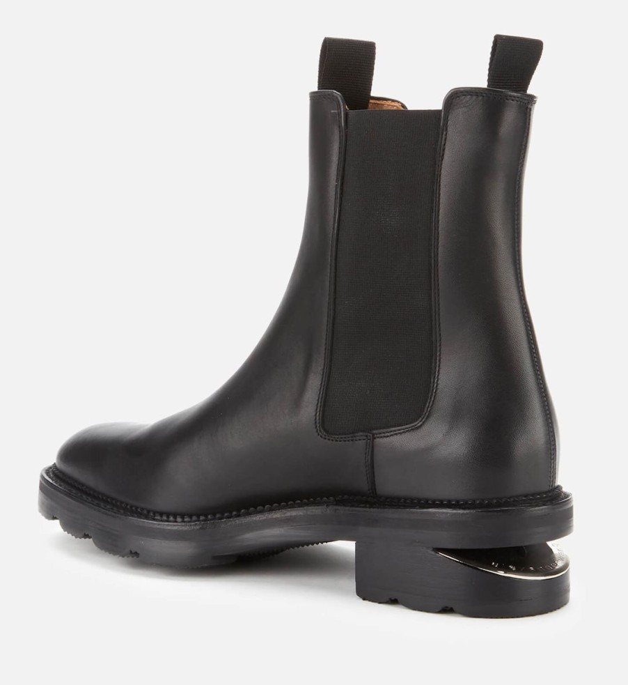 Women Alexander Wang Boots | Alexander Wang Women'S Andy Leather Chelsea Boots - Black