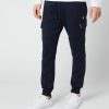 Men Polo Ralph Lauren Trousers | Polo Ralph Lauren Men'S Double Knit Cargo Jogger Trousers - Aviator Navy