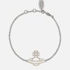 Women Vivienne Westwood Jewellery | Vivienne Westwood Isla Faux-Pearl Silver-Tone Bracelet