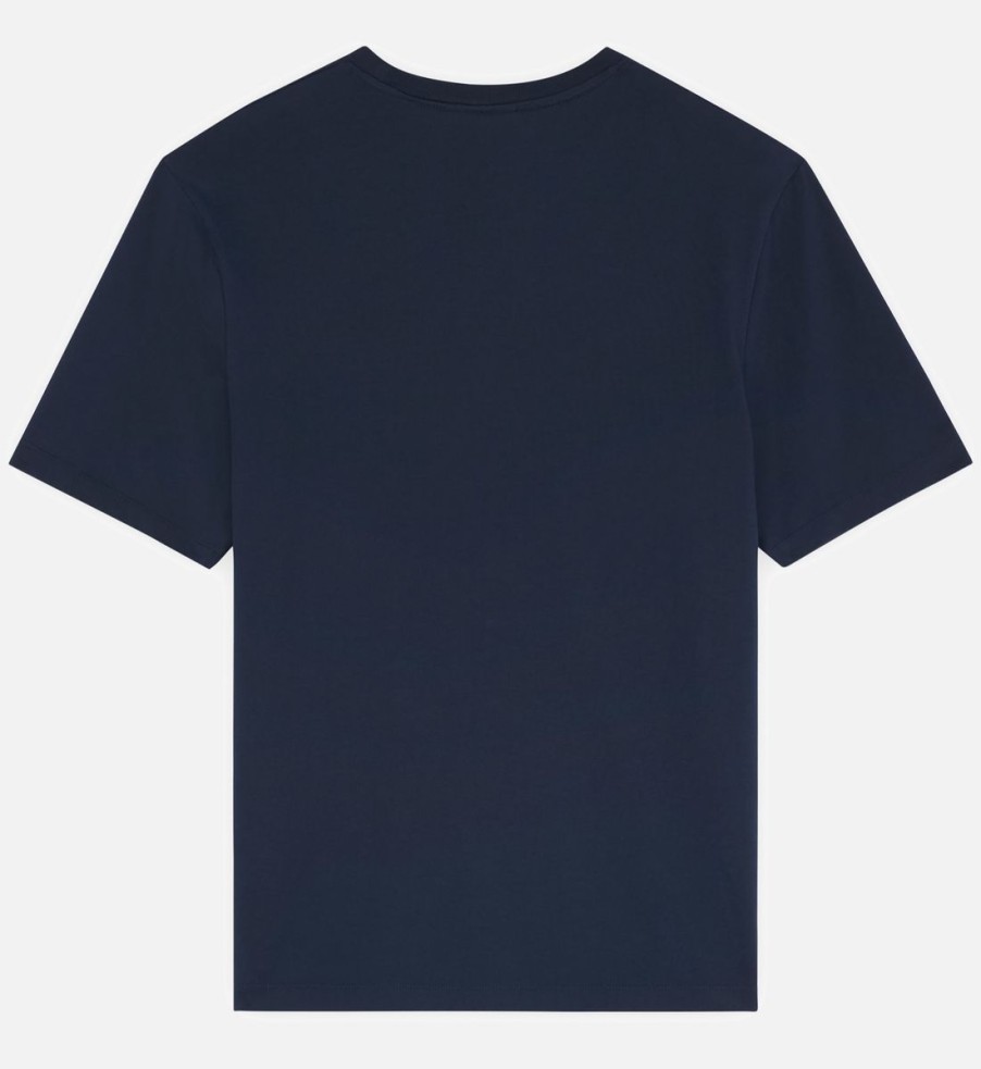 Men Maison Kitsuné T-Shirts | Maison Kitsune Cotton-Jersey Fox Head Patch T-Shirt