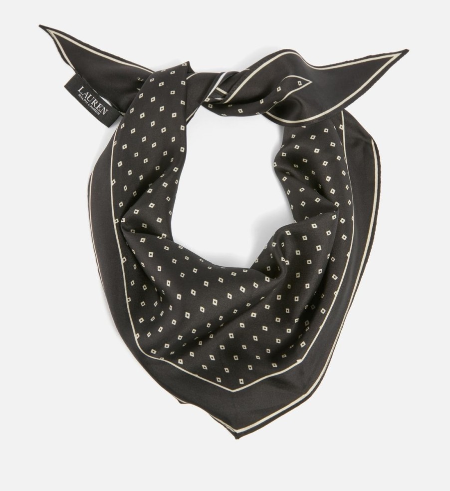 Women Lauren Ralph Lauren Scarves | Lauren Ralph Lauren Ditsy Diamond Silk Scarf