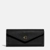 Women Coach Purses | Coach Women'S Crossgrain Leather Soft Wallet - Li/Black