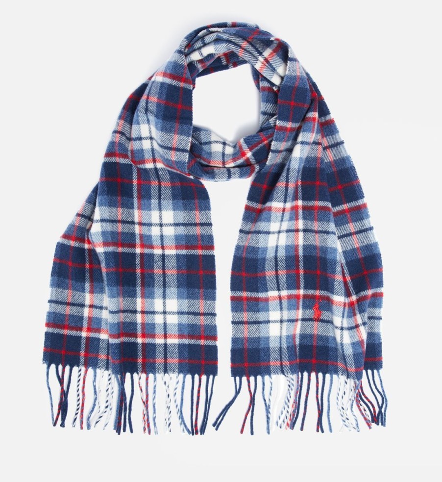 Men Polo Ralph Lauren Scarves | Polo Ralph Lauren Plaid Recycled Wool-Blend Scarf