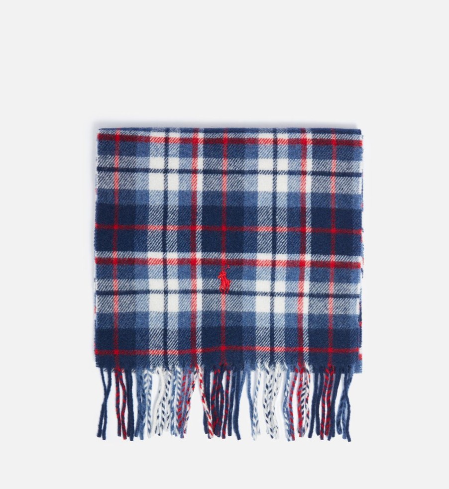 Men Polo Ralph Lauren Scarves | Polo Ralph Lauren Plaid Recycled Wool-Blend Scarf