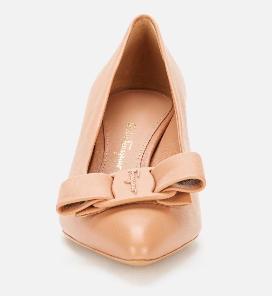 Women Salvatore Ferragamo Heels | Salvatore Ferragamo Women'S Viva 55 Block Heels - Blush