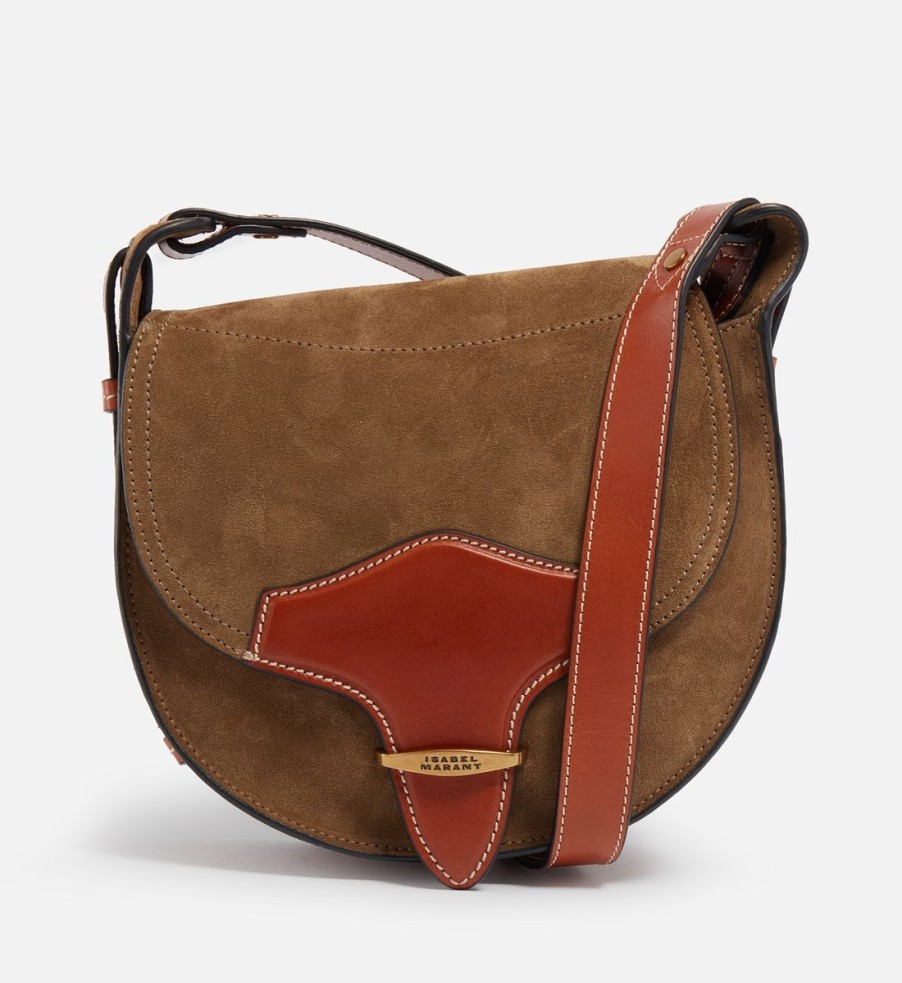 Women Isabel Marant Bags | Isabel Marant Botsy Leather And Suede Shoulder Bag