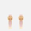 Women Tory Burch Jewellery | Tory Burch Kira Enamel And Gold-Tone Hoop Earrings