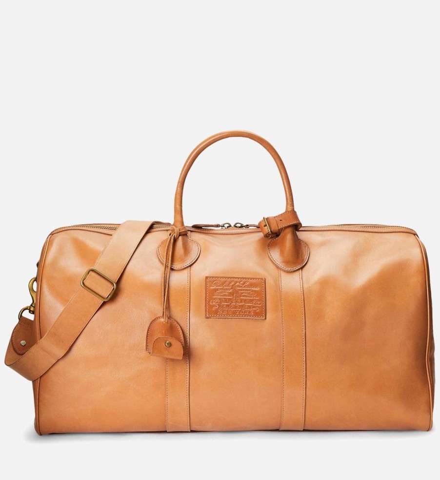 Men Polo Ralph Lauren Bags | Polo Ralph Lauren Large Heritage Leather Duffle Bag