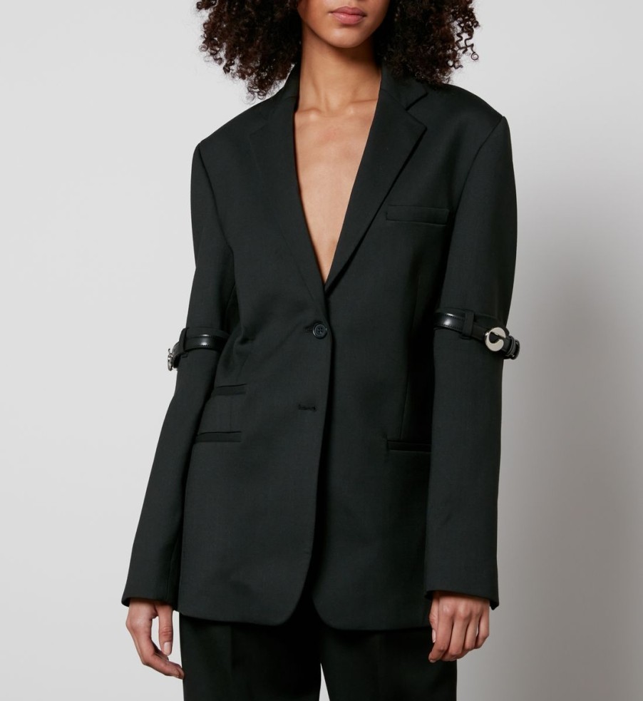 Women Coperni Jackets | Coperni Hybrid Oversized Tailored Woven Jacket