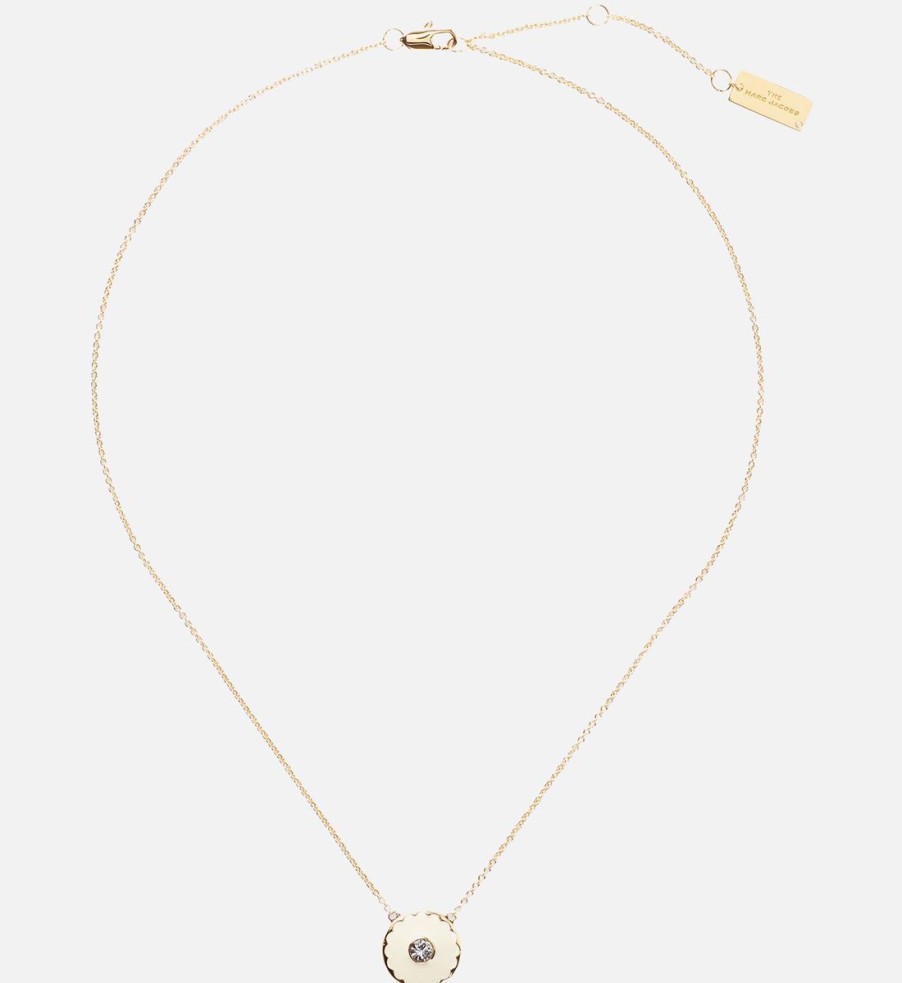 Women Marc Jacobs Jewellery | Marc Jacobs The Medallion Gold-Tone, Resin And Crystal Necklace