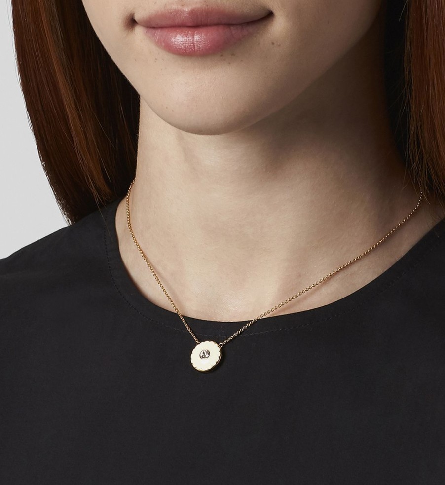 Women Marc Jacobs Jewellery | Marc Jacobs The Medallion Gold-Tone, Resin And Crystal Necklace