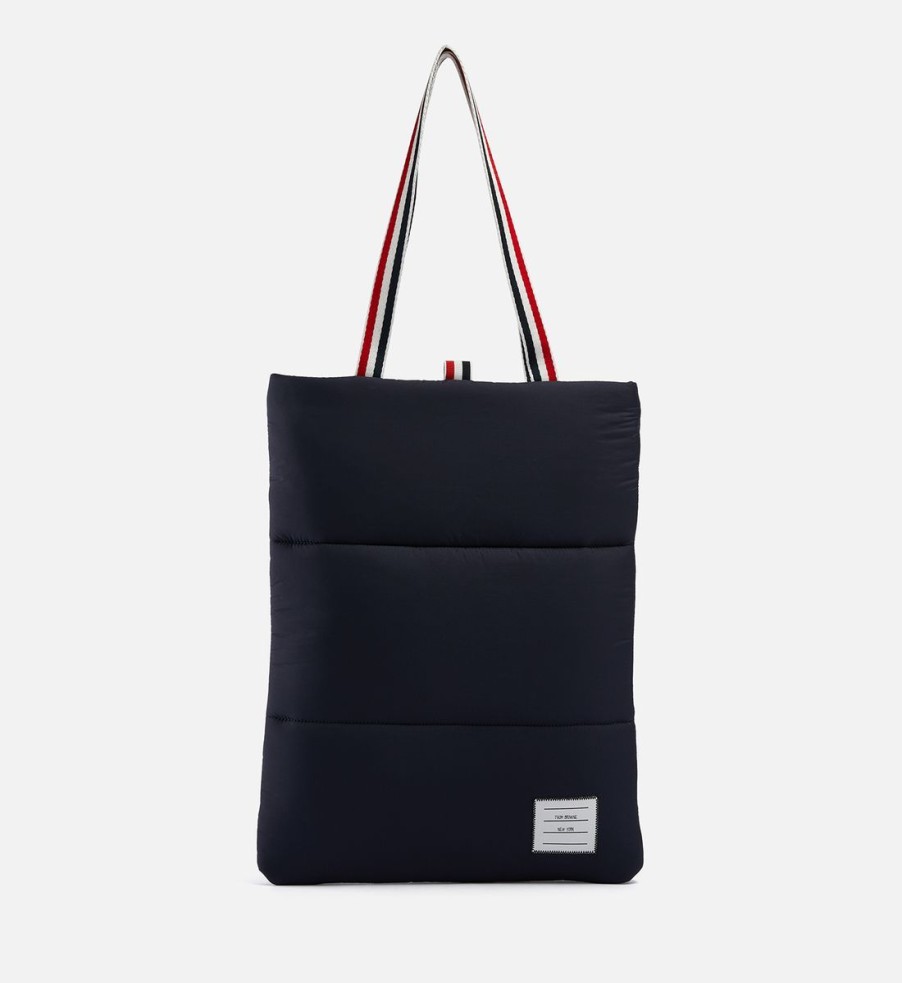 Men Thom Browne Bags | Thom Browne Unisex Nylon Teck Puffer Tote Bag