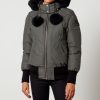 Women Moose Knuckles Jackets | Moose Knuckles Debbie Cotton And Nylon Bomber Jacket