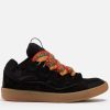 Men Lanvin Trainers | Lanvin Men'S Curb Leather, Suede And Mesh Trainers