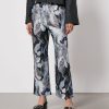 Women Stine Goya Trousers | Stine Goya Isra Floral-Jacquard Wide-Leg Trousers