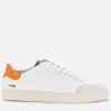 Men Axel Arigato Trainers | Axel Arigato Men'S Clean 90 Triple Leather Cupsole Trainers - Orange/Black/Neon