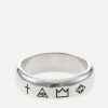 Men Serge Denimes Jewellery | Serge Denimes Four Symbols Sterling Silver Ring