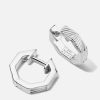 Women Daisy London Jewellery | Daisy London Estee Lalonde Octagonal Huggie Earrings