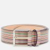 Men Paul Smith Belts | Paul Smith Men'S Wide Stripe Belt - Multicolour