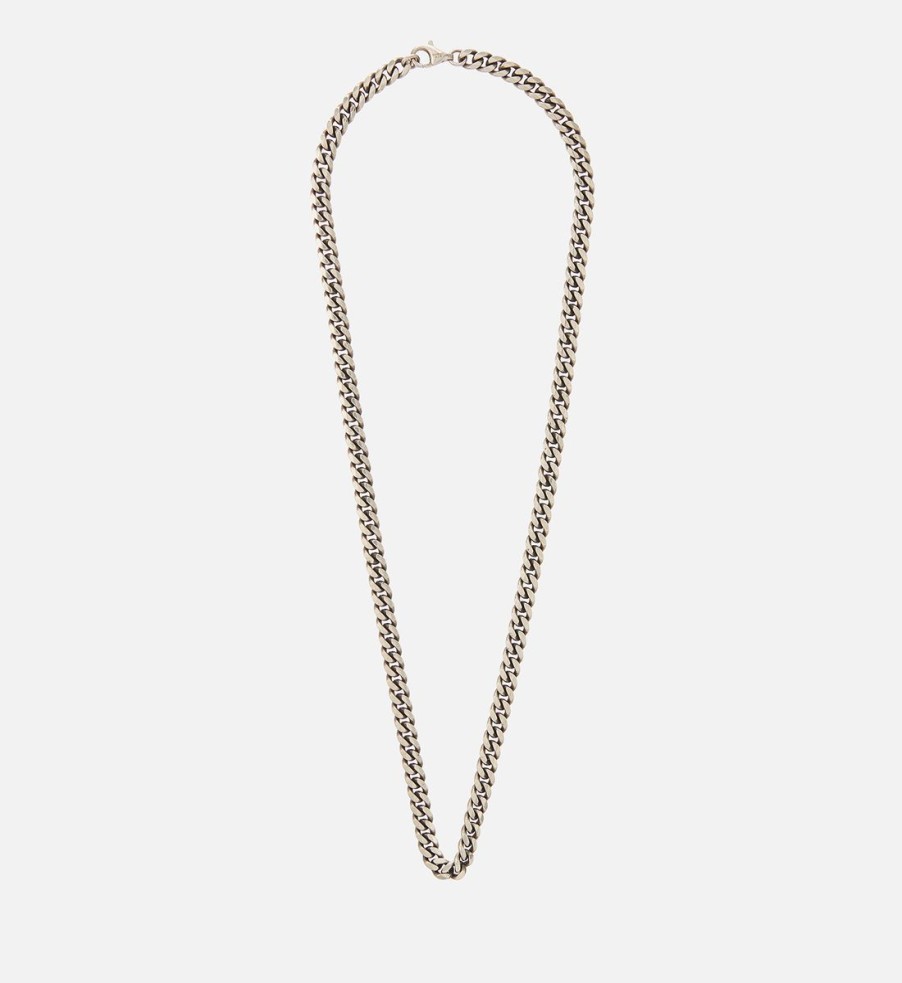 Men Serge Denimes Jewellery | Serge Denimes Sterling Silver Curb Chain Necklace