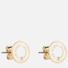 Women Marc Jacobs Jewellery | Marc Jacobs The Medallion Gold-Tone, Resin And Crystal Stud Earrings