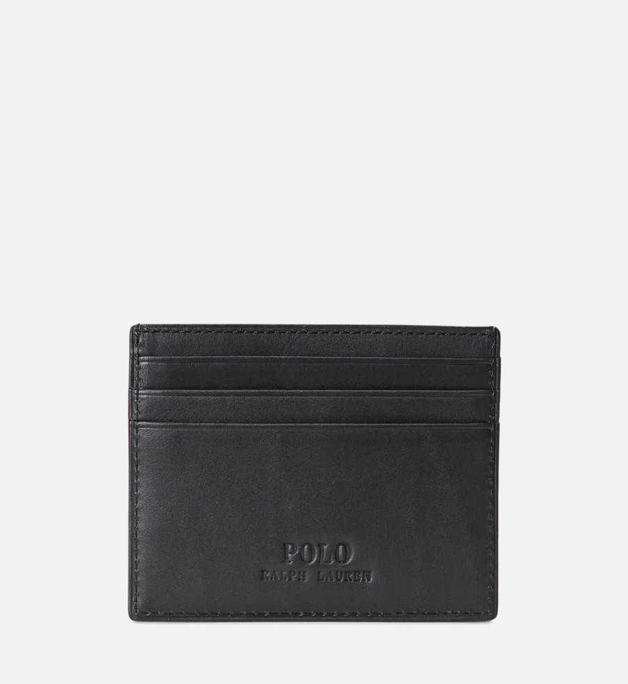 Men Polo Ralph Lauren Wallets | Polo Ralph Lauren Embroidered Leather Cardholder